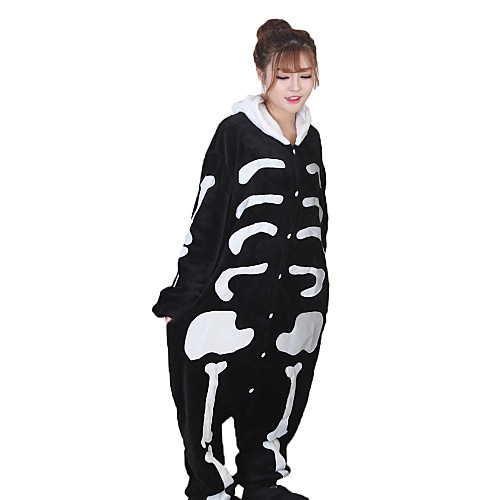 Adults' Kigurumi Pajamas Skeleton Ghost Animal Onesie Pajamas Coral fleece White Cosplay For Men and Women Animal Sleepwear Cartoon Festival / Holiday Costumes
Adults' Kigurumi Pajamas Skeleton Ghost Animal Onesie Pajamas Coral fleece White Cosplay For Men and Women Animal Sleepwear Cartoon Festival / Holiday Costumes