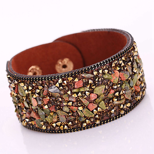 Women's Wrap Bracelet Leather Bracelet Bohemian Fashion Boho Leather Bracelet Jewelry Red / Light Brown / Dark Brown For Christmas Gifts Party Daily Casual / Rhinestone
Women's Wrap Bracelet Leather Bracelet Bohemian Fashion Boho Leather Bracelet Jewelry Red / Light Brown / Dark Brown For Christmas Gifts Party Daily Casual / Rhinestone