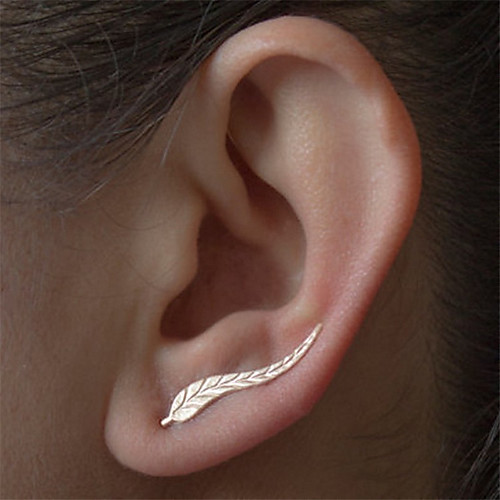 Women's Stud Earrings Climber Earrings Leaf Cheap Ladies Simple Natural Fashion Balance of the Power everyday Earrings Jewelry Silver / Golden For Daily Casual
Women's Stud Earrings Climber Earrings Leaf Cheap Ladies Simple Natural Fashion Balance of the Power everyday Earrings Jewelry Silver / Golden For Daily Casual