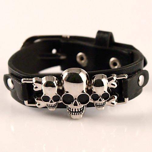 Men's Wrap Bracelet Leather Bracelet Skull Bohemian Fashion Leather Bracelet Jewelry Black For Party Daily Casual
Men's Wrap Bracelet Leather Bracelet Skull Bohemian Fashion Leather Bracelet Jewelry Black For Party Daily Casual
