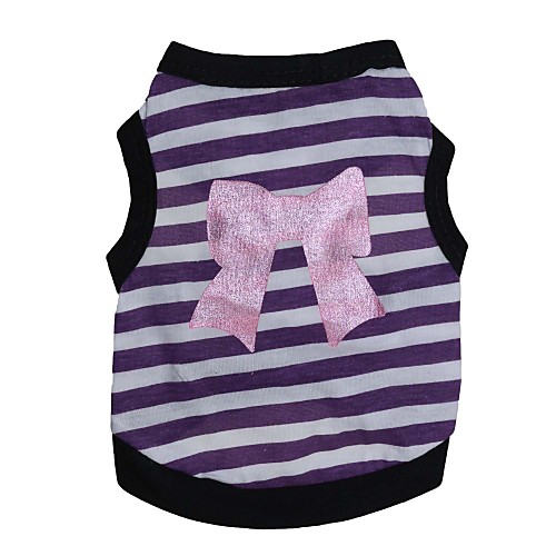 Cat Dog Shirt / T-Shirt Dog Clothes Bowknot Purple Pink Cotton Costume For Summer Men's Women's Fashion
Cat Dog Shirt / T-Shirt Dog Clothes Bowknot Purple Pink Cotton Costume For Summer Men's Women's Fashion