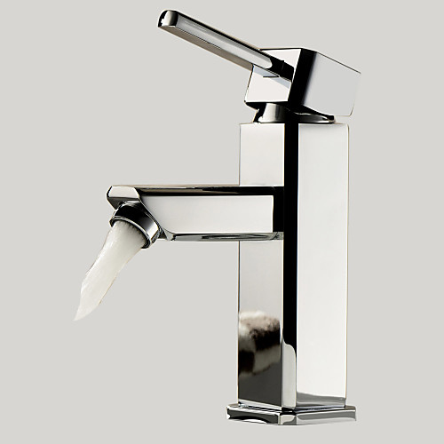 Bathroom Sink Faucet - Standard Chrome Centerset One Hole / Single Handle One HoleBath Taps
Bathroom Sink Faucet - Standard Chrome Centerset One Hole / Single Handle One HoleBath Taps