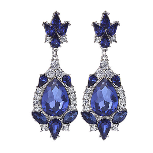 Women's Girls' Pear Cut Ladies Vintage Rhinestone Gold Plated Earrings Jewelry Blue For Wedding Party Daily Casual / Crystal
Women's Girls' Pear Cut Ladies Vintage Rhinestone Gold Plated Earrings Jewelry Blue For Wedding Party Daily Casual / Crystal