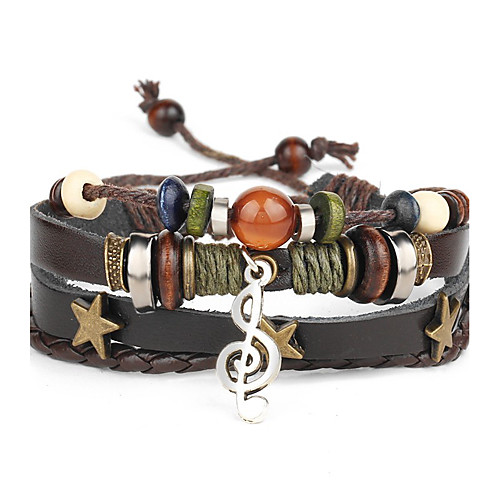 Men's Leather Bracelet woven Punk Leather Bracelet Jewelry Black For Daily Casual
Men's Leather Bracelet woven Punk Leather Bracelet Jewelry Black For Daily Casual