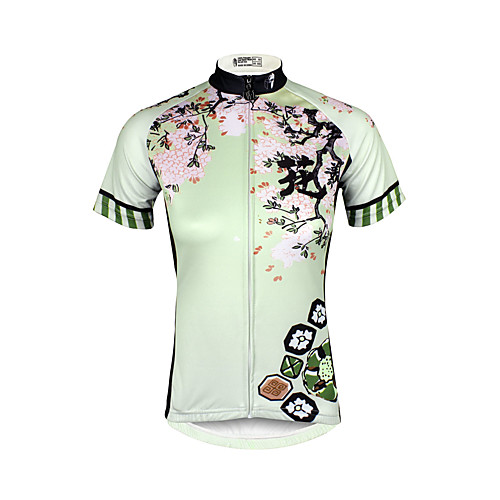 ILPALADINO Women's Short Sleeve Cycling Jersey Green Plus Size Bike Jersey Top Mountain Bike MTB Road Bike Cycling Breathable Quick Dry Sports Clothing Apparel / Stretchy 
ILPALADINO Women's Short Sleeve Cycling Jersey Green Plus Size Bike Jersey Top Mountain Bike MTB Road Bike Cycling Breathable Quick Dry Sports Clothing Apparel / Stretchy