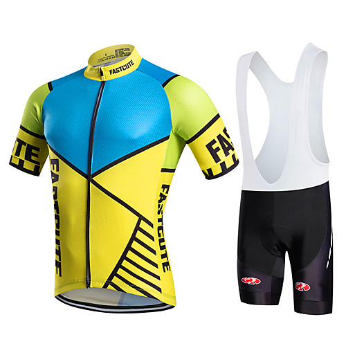 Fastcute Men's Short Sleeve Cycling Jersey with Bib Shorts Polyester Lycra Black Geometic Plus Size Bike Bib Shorts Jersey Bib Tights Breathable Quick Dry Sweat-wicking Sports Geometic Mountain Bike
Fastcute Men's Short Sleeve Cycling Jersey with Bib Shorts Polyester Lycra Black Geometic Plus Size Bike Bib Shorts Jersey Bib Tights Breathable Quick Dry Sweat-wicking Sports Geometic Mountain Bike