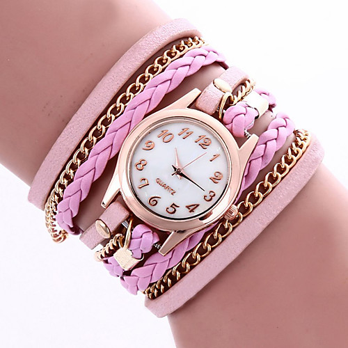 Women's Bracelet Watch Wrist Watch Wrap Bracelet Watch Quartz Leather Black / White / Blue / Analog Flower Bohemian Fashion - Red Pink Light Blue
Women's Bracelet Watch Wrist Watch Wrap Bracelet Watch Quartz Leather Black / White / Blue / Analog Flower Bohemian Fashion - Red Pink Light Blue