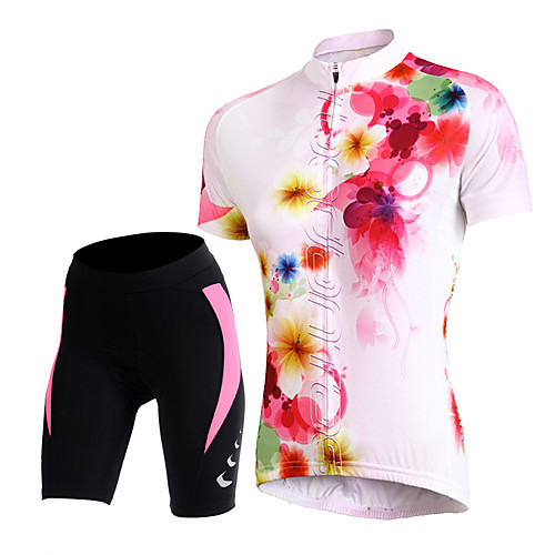 TASDAN Women's Short Sleeve Cycling Jersey with Shorts Floral Botanical Bike Shorts Jersey Padded Shorts / Chamois Breathable 3D Pad Quick Dry Reflective Strips Back Pocket Sports Floral Botanical
TASDAN Women's Short Sleeve Cycling Jersey with Shorts Floral Botanical Bike Shorts Jersey Padded Shorts / Chamois Breathable 3D Pad Quick Dry Reflective Strips Back Pocket Sports Floral Botanical