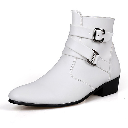 Men's Boots Comfort Shoes Classic Casual PU Slip Resistant Mid-Calf Boots White Black Brown Fall Winter
Men's Boots Comfort Shoes Classic Casual PU Slip Resistant Mid-Calf Boots White Black Brown Fall Winter