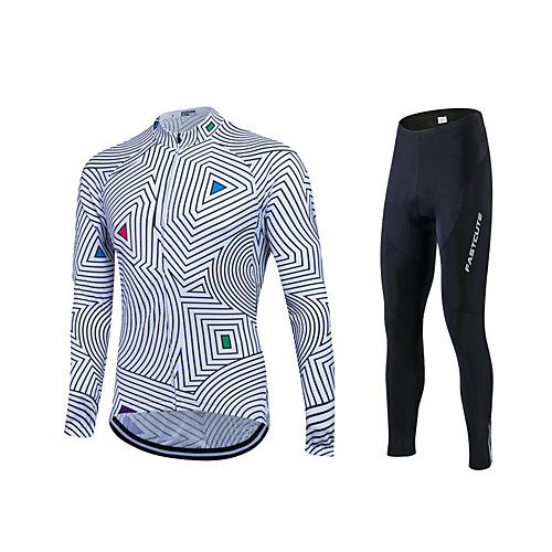 Fastcute Men's Women's Long Sleeve Cycling Jersey with Tights SilverBlue Bike Pants / Trousers Jersey Tights Breathable 3D Pad Quick Dry Sweat-wicking Sports Polyester Lycra Sports Clothing Apparel
Fastcute Men's Women's Long Sleeve Cycling Jersey with Tights SilverBlue Bike Pants / Trousers Jersey Tights Breathable 3D Pad Quick Dry Sweat-wicking Sports Polyester Lycra Sports Clothing Apparel