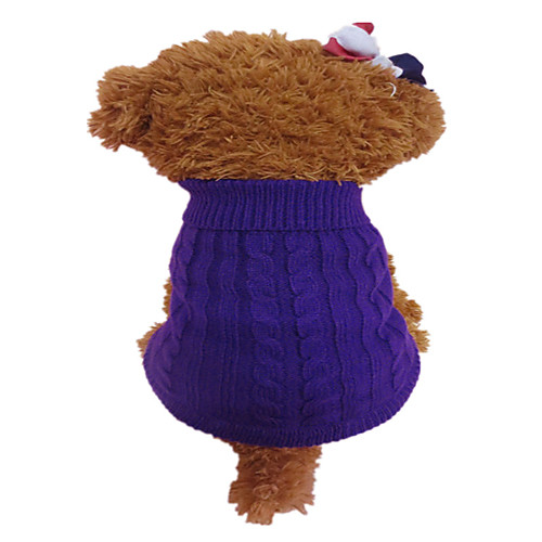 Dog Sweater Flower Fashion Winter Dog Clothes Puppy Clothes Dog Outfits Purple Orange Costume for Girl and Boy Dog Acrylic Fibers XS S M L
Dog Sweater Flower Fashion Winter Dog Clothes Puppy Clothes Dog Outfits Purple Orange Costume for Girl and Boy Dog Acrylic Fibers XS S M L