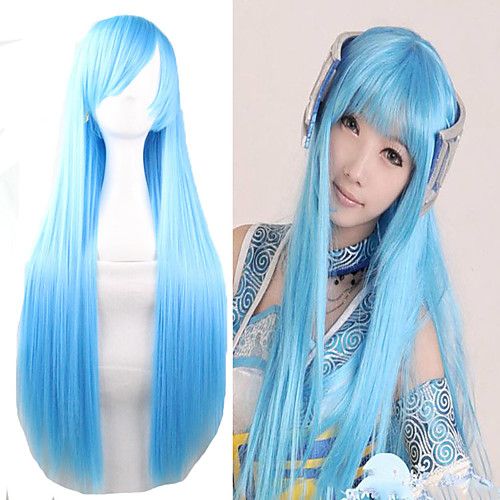 Synthetic Wig Cosplay Wig Straight Straight Wig Long Very Long Light Blue Synthetic Hair Women's Blue
Synthetic Wig Cosplay Wig Straight Straight Wig Long Very Long Light Blue Synthetic Hair Women's Blue