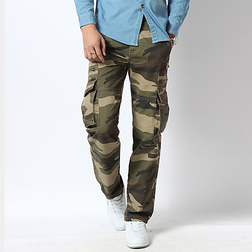 Men's Active Daily Sports Straight / Loose / Cargo Pants - Camo / Camouflage Cotton Spring Fall Winter Green Blue 28 29 30
Men's Active Daily Sports Straight / Loose / Cargo Pants - Camo / Camouflage Cotton Spring Fall Winter Green Blue 28 29 30