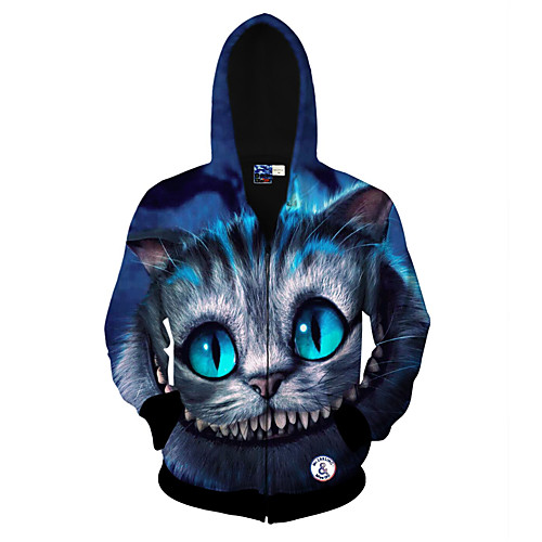 Men's Hoodie Jacket 3D Animal Print Round Neck Halloween Daily Sports Active Hoodies Sweatshirts Long Sleeve Black / Spring / Fall / Winter
Men's Hoodie Jacket 3D Animal Print Round Neck Halloween Daily Sports Active Hoodies Sweatshirts Long Sleeve Black / Spring / Fall / Winter