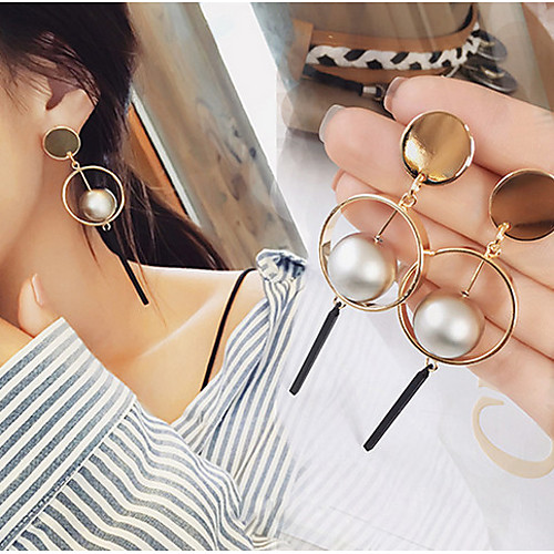 Women's Drop Earrings Hoop Earrings Dangle Earrings Gold Plated Earrings Jewelry Gold / Silver For Wedding Party Daily Casual 1pc
Women's Drop Earrings Hoop Earrings Dangle Earrings Gold Plated Earrings Jewelry Gold / Silver For Wedding Party Daily Casual 1pc