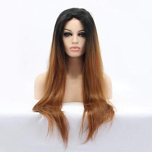 Synthetic Lace Front Wig Straight Straight Lace Front Wig Ombre Black / Medium Auburn Synthetic Hair Women's Ombre Hair Natural Hairline Brown
Synthetic Lace Front Wig Straight Straight Lace Front Wig Ombre Black / Medium Auburn Synthetic Hair Women's Ombre Hair Natural Hairline Brown
