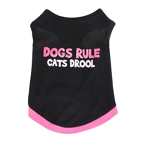 Cat Dog Shirt / T-Shirt Vest Winter Dog Clothes Black Costume Cotton Letter & Number Birthday Holiday Casual / Daily XS S M L
Cat Dog Shirt / T-Shirt Vest Winter Dog Clothes Black Costume Cotton Letter & Number Birthday Holiday Casual / Daily XS S M L