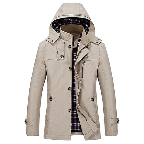 Men's Hooded Solid Colored Basic Fall Trench Coat Regular Going out Long Sleeve Coat Tops Black
Men's Hooded Solid Colored Basic Fall Trench Coat Regular Going out Long Sleeve Coat Tops Black