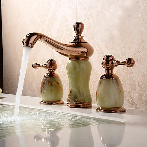 Contemporary Antique Modern Widespread Widespread Ceramic Valve Two Handles Three Holes Rose Gold, Bathroom Sink Faucet
Contemporary Antique Modern Widespread Widespread Ceramic Valve Two Handles Three Holes Rose Gold, Bathroom Sink Faucet