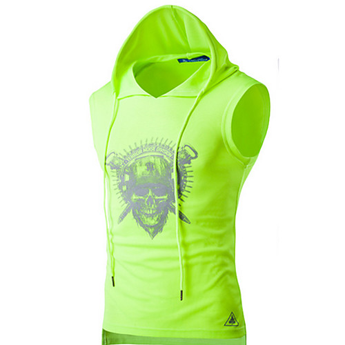 Men's T shirt Graphic Skull Print Sleeveless Daily Tops Active White Black Green
Men's T shirt Graphic Skull Print Sleeveless Daily Tops Active White Black Green