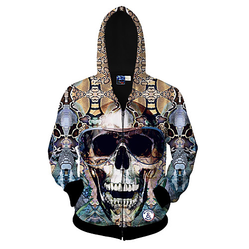 Men's Hoodie Jacket 3D Skull Print Round Neck Halloween Daily Sports Active Hoodies Sweatshirts Long Sleeve Yellow / Spring / Fall / Winter
Men's Hoodie Jacket 3D Skull Print Round Neck Halloween Daily Sports Active Hoodies Sweatshirts Long Sleeve Yellow / Spring / Fall / Winter
