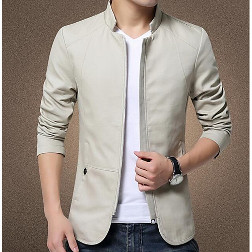 Men's Basic Jackets Solid Colored Fall Jacket Regular Daily Long Sleeve Polyester Coat Tops Black
Men's Basic Jackets Solid Colored Fall Jacket Regular Daily Long Sleeve Polyester Coat Tops Black