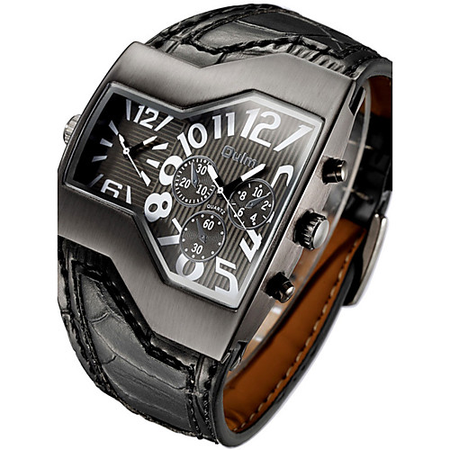 Men's Wrist Watch Leather Black / White / Blue Dual Time Zones Cool Punk Analog Charm Classic Vintage Casual Bangle - Orange Red Blue Two Years Battery Life
Men's Wrist Watch Leather Black / White / Blue Dual Time Zones Cool Punk Analog Charm Classic Vintage Casual Bangle - Orange Red Blue Two Years Battery Life