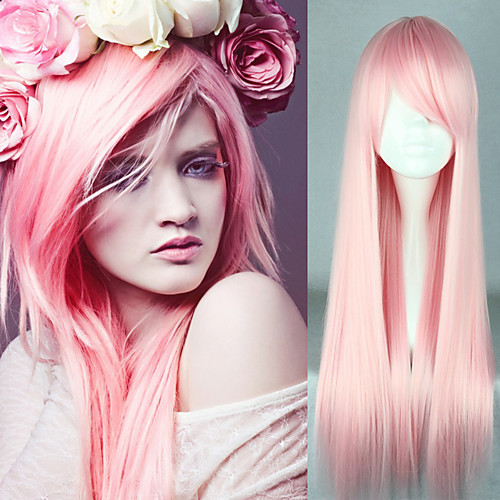 Synthetic Wig Cosplay Wig Straight Straight Wig Pink Pink Synthetic Hair Women's Heat Resistant Pink
Synthetic Wig Cosplay Wig Straight Straight Wig Pink Pink Synthetic Hair Women's Heat Resistant Pink