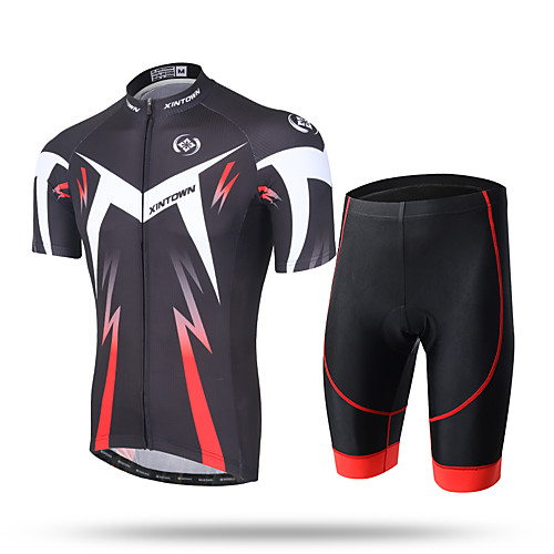 Men's Short Sleeve Cycling Jersey with Shorts Green and Black Black / Red Novelty Bike Shorts Pants / Trousers Jersey Breathable 3D Pad Quick Dry Ultraviolet Resistant Reflective Strips Sports / Mesh
Men's Short Sleeve Cycling Jersey with Shorts Green and Black Black / Red Novelty Bike Shorts Pants / Trousers Jersey Breathable 3D Pad Quick Dry Ultraviolet Resistant Reflective Strips Sports / Mesh