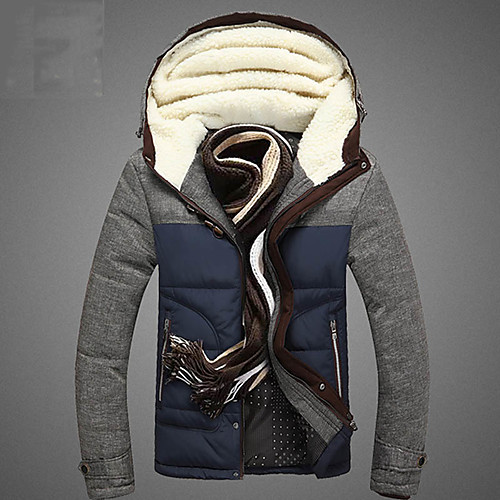 Men's Winter Padded Parka Daily Solid Colored Polyester Long Sleeve Hooded Army Green / Blue M / L / XL
Men's Winter Padded Parka Daily Solid Colored Polyester Long Sleeve Hooded Army Green / Blue M / L / XL