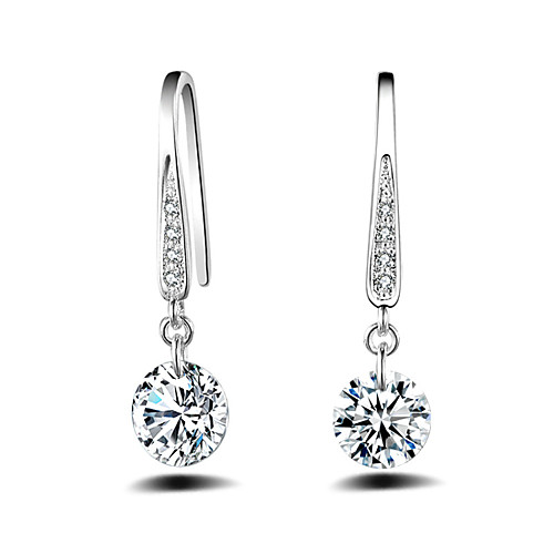Women's Drop Earrings Ball Earrings Round Cut Ladies Sterling Silver Earrings Jewelry Silver For Wedding Party Daily Casual Sports Masquerade
Women's Drop Earrings Ball Earrings Round Cut Ladies Sterling Silver Earrings Jewelry Silver For Wedding Party Daily Casual Sports Masquerade