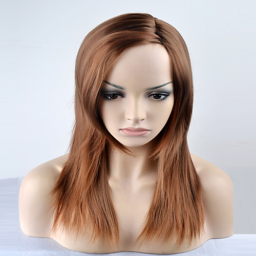 Synthetic Wig Straight Straight Wig Medium Length Brown Synthetic Hair Women's Brown
Synthetic Wig Straight Straight Wig Medium Length Brown Synthetic Hair Women's Brown