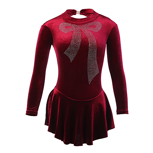 Figure Skating Dress Women's Girls' Ice Skating Dress Velvet Training Competition Skating Wear Breathable Handmade Bowknot Long Sleeve Ice Skating Figure Skating
Figure Skating Dress Women's Girls' Ice Skating Dress Velvet Training Competition Skating Wear Breathable Handmade Bowknot Long Sleeve Ice Skating Figure Skating