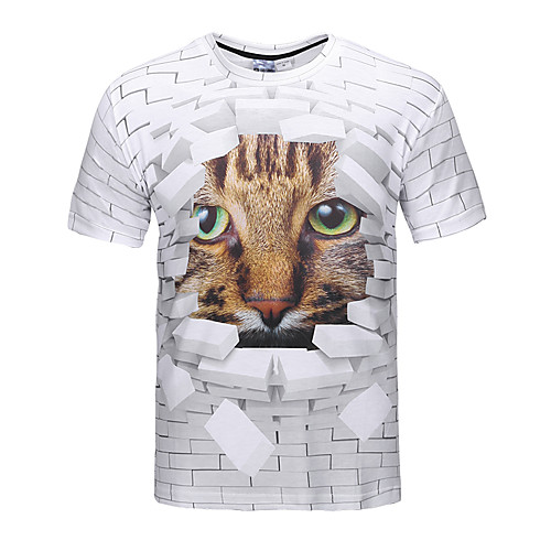 Men's T shirt 3D Animal Print Short Sleeve Party Tops Streetwear Punk & Gothic Brown
Men's T shirt 3D Animal Print Short Sleeve Party Tops Streetwear Punk & Gothic Brown