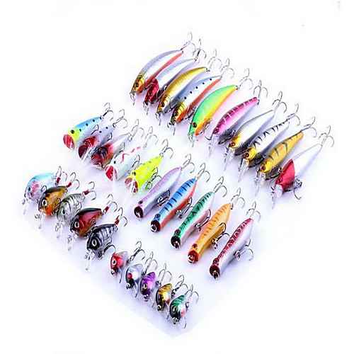 30 pcs Hard Bait Pencil Popper Lure Packs 3D Floating Bass Trout Pike Sea Fishing Freshwater Fishing Hard Plastic
30 pcs Hard Bait Pencil Popper Lure Packs 3D Floating Bass Trout Pike Sea Fishing Freshwater Fishing Hard Plastic
