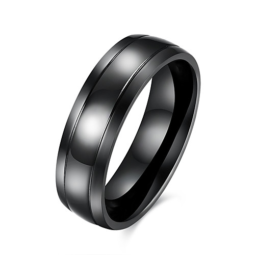 Men's Ring Black Stainless Steel Titanium Steel Tungsten Steel European Initial engineering Party Daily Jewelry
Men's Ring Black Stainless Steel Titanium Steel Tungsten Steel European Initial engineering Party Daily Jewelry