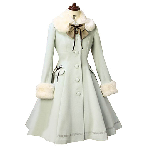 Princess Sweet Lolita Winter Coat Women's Girls' Lace Cotton Japanese Cosplay Costumes Blue Solid Colored Long Sleeve Medium Length
Princess Sweet Lolita Winter Coat Women's Girls' Lace Cotton Japanese Cosplay Costumes Blue Solid Colored Long Sleeve Medium Length