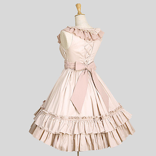 Princess Ruffle Dress Vacation Dress Dress Women's Girls' Cotton Japanese Cosplay Costumes Plus Size Customized Blue / Pink Ball Gown Solid Colored Sleeveless Knee Length
Princess Ruffle Dress Vacation Dress Dress Women's Girls' Cotton Japanese Cosplay Costumes Plus Size Customized Blue / Pink Ball Gown Solid Colored Sleeveless Knee Length