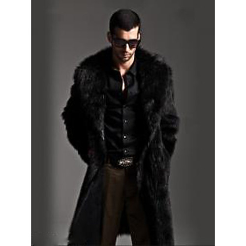 Men's Fur Coats Solid Color Classic Winter Fur Coat Long Gift Long Sleeve Faux Fur Coat Tops Black
Men's Fur Coats Solid Color Classic Winter Fur Coat Long Gift Long Sleeve Faux Fur Coat Tops Black