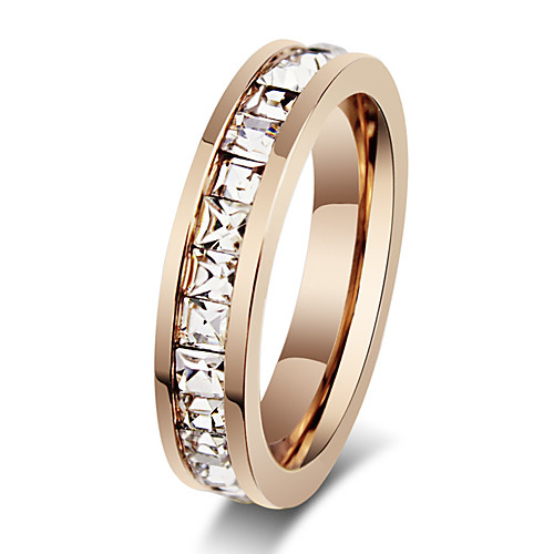 Women's Band Ring spinning ring Rose Gold Rose Gold Rhinestone Steel Fashion Party Jewelry
Women's Band Ring spinning ring Rose Gold Rose Gold Rhinestone Steel Fashion Party Jewelry