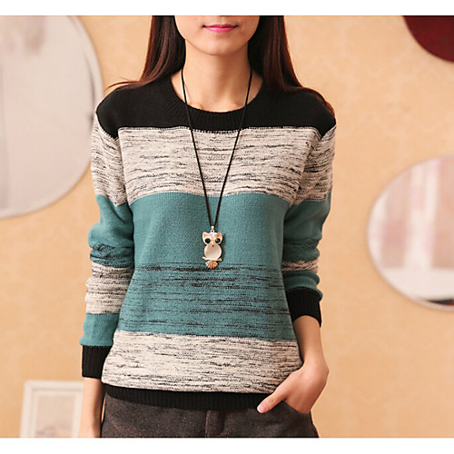 Women's Solid Colored Pullover Cotton Long Sleeve Regular Sweater Cardigans Round Neck Spring Fall Blue Orange
Women's Solid Colored Pullover Cotton Long Sleeve Regular Sweater Cardigans Round Neck Spring Fall Blue Orange