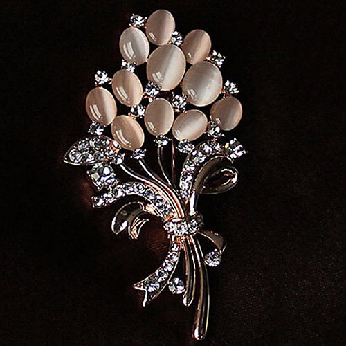 Women's Brooches Flower Ladies Rhinestone Opal Brooch Jewelry Gold For Party Casual
Women's Brooches Flower Ladies Rhinestone Opal Brooch Jewelry Gold For Party Casual