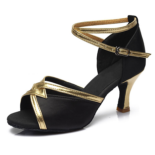 Women's Latin Shoes Sandal Heel Buckle Cuban Heel Black Red Blue Buckle
Women's Latin Shoes Sandal Heel Buckle Cuban Heel Black Red Blue Buckle