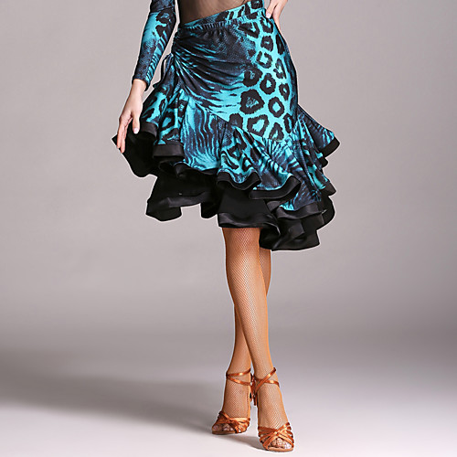 Latin Dance Skirt Cascading Ruffle Women's Performance Natural Velvet
Latin Dance Skirt Cascading Ruffle Women's Performance Natural Velvet