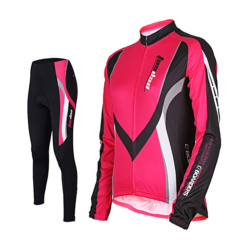 TASDAN Women's Long Sleeve Cycling Jersey with Tights Winter Nylon Polyester Blue Pink Bike Pants / Trousers Jersey Tights Breathable 3D Pad Quick Dry Reflective Strips Back Pocket Sports Solid Color
TASDAN Women's Long Sleeve Cycling Jersey with Tights Winter Nylon Polyester Blue Pink Bike Pants / Trousers Jersey Tights Breathable 3D Pad Quick Dry Reflective Strips Back Pocket Sports Solid Color