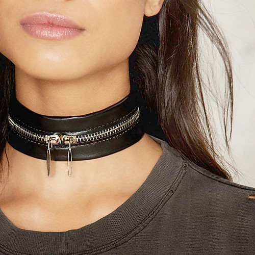 Women's Choker Necklace Single Strand Ladies Personalized Punk Fashion Leather Copper Black Necklace Jewelry For Special Occasion Daily Casual
Women's Choker Necklace Single Strand Ladies Personalized Punk Fashion Leather Copper Black Necklace Jewelry For Special Occasion Daily Casual