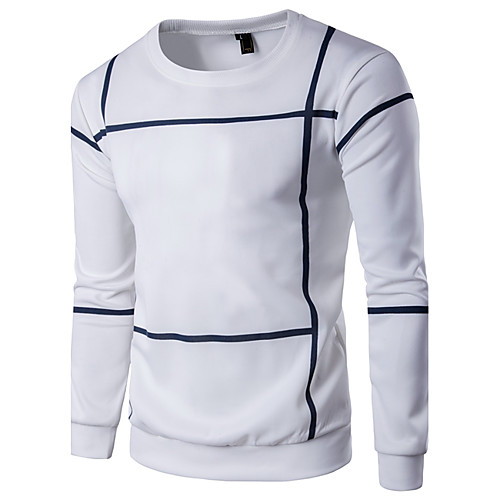 Men's Plus Size Sweatshirt Striped Color Block Round Neck Daily Sports Weekend Active Basic Hoodies Sweatshirts Long Sleeve White Black Gray / Spring / Fall
Men's Plus Size Sweatshirt Striped Color Block Round Neck Daily Sports Weekend Active Basic Hoodies Sweatshirts Long Sleeve White Black Gray / Spring / Fall