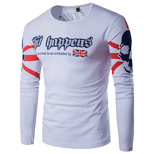 Men's T shirt Letter Plus Size Print Long Sleeve Daily Tops Cotton Active White Black Wine
Men's T shirt Letter Plus Size Print Long Sleeve Daily Tops Cotton Active White Black Wine