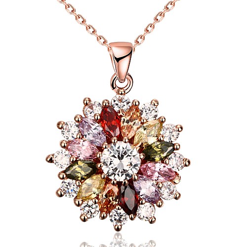 Women's AAA Cubic Zirconia Pendant Necklace Chain Necklace Pendant Flower Love Ladies Personalized Unique Design Dangling Zircon Copper Rhinestone Rose Gold Necklace Jewelry For Christmas Gifts
Women's AAA Cubic Zirconia Pendant Necklace Chain Necklace Pendant Flower Love Ladies Personalized Unique Design Dangling Zircon Copper Rhinestone Rose Gold Necklace Jewelry For Christmas Gifts