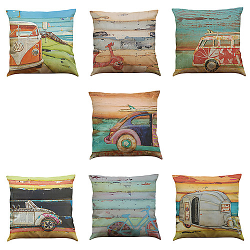 Set of 7 Linen Pillow Cover Pillow Case, Solid Colored Novelty Textured Casual Modern Contemporary Throw Pillow
Set of 7 Linen Pillow Cover Pillow Case, Solid Colored Novelty Textured Casual Modern Contemporary Throw Pillow